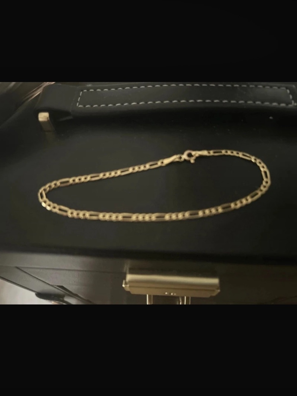 Gold Figaro Link Bracelet - Men's Classic Chain or women’s